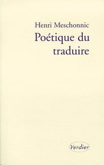 Poétique du traduire