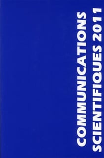 Communications scientifiques 2011