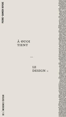 À quoi tient le design