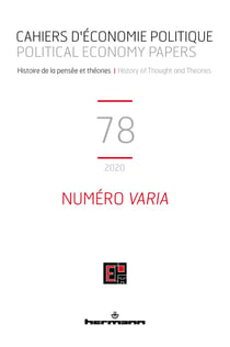 Cahiers d'économie politique : Cahiers d'économie politique n°78 : Numéro varia