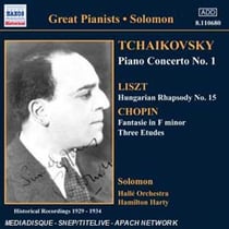 Solomon : Tchaikovski, Liszt & Chopin