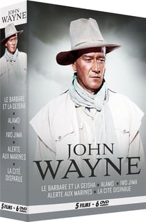 John Wayne : Le Barbare et la geisha + Alamo + Iwo Jima + Alerte aux Marines + La Cité disparue