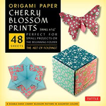 Origami paper cherry blossoms patterns small 6 3/4