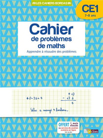Les cahiers Bordas - Cahier de problèmes de maths CE1