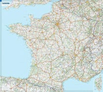 France carte plastifiée roulée