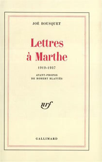 Lettres a marthe - (1919-1937)