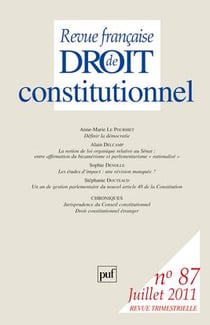 Revue française de droit constitutionnel n.87
