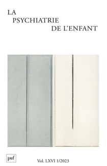 Revue la psychiatrie de l'enfant n.66 (édition 2023)