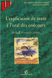 L'explication de textes a l'oral des concours