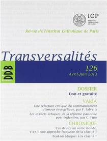 Transversalité n.126 : avril-juin 2013