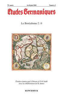 Revue études germaniques n.2 : le boréalisme 2 : 0 (édition 2018)