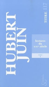 Lectures du XIXe siècle Tome 1