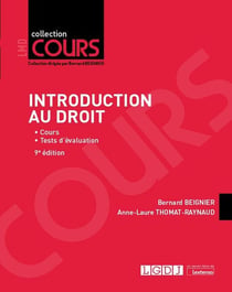 Introduction au droit : Cours - Tests d'évaluation (9e édition)