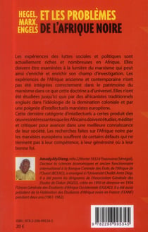 Hegel, Marx, Engels et les problèmes de l'Afrique noire