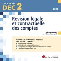 DEC 2 : révision légale et contractuelle des comptes (6e édition)