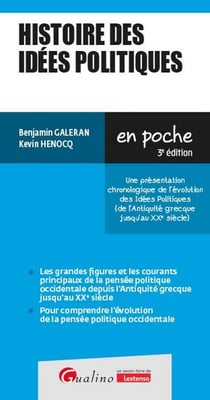 Histoire des idées politiques : Une présentation chronologique de l'évolution des Idées Politiques (de l'Antiquité grecque jusqu'au XXe siècle) (3e édition)