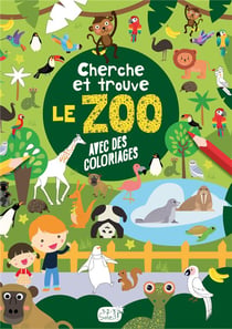 Cherche et trouve : le zoo - avec des coloriages