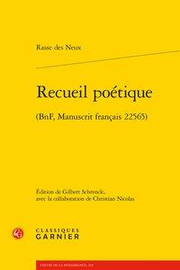 Recueil poétique - (BnF, manuscrit français 22565)