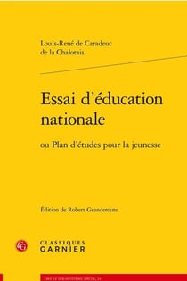 Essai d'éducation nationale : ou plan d'études pour la jeunesse