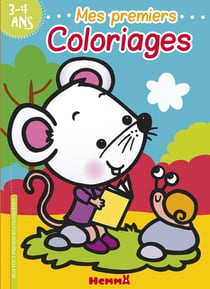 Mes premiers coloriages - souris - 3/4 ans