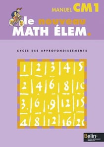 Le nouveau math élem. - CM1 - manuel