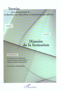 Revue savoirs n.3 - histoire de la formation