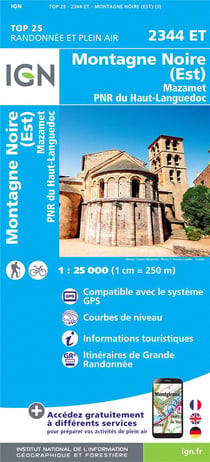 2344Et Montagne Noire (Est).Mazamet.Pnr Du Haut-La