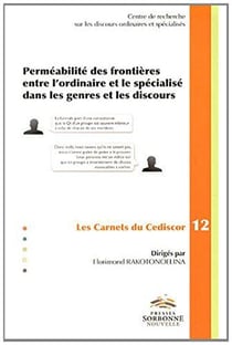 Perméabilité des frontières entre l'ordinaire et le spécialisé dans l es genres et les discours