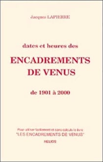Dates et heures des encadrements de venus