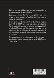 Comprendre la presse en anglais - exercices et jeux t.1