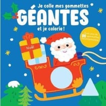 Je colle mes gommettes géantes et je colorie ! - couverture rouge