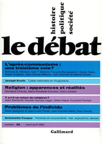 Revue le débat t.59 - mars-avril 1990
