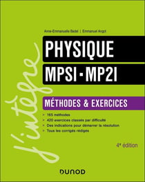 Physique - MPSI-MP2I - Méthodes et Exercices (4e édition)