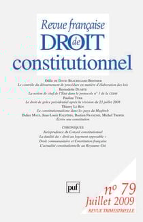 Revue française de droit constitutionnel n.79