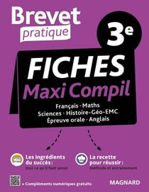 Brevet pratique : maxi-compil de fiches - la totale 3e brevet 2022 - toutes les disciplines de l'épreuve