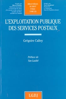 L'exploitation publique des services postaux - vol224