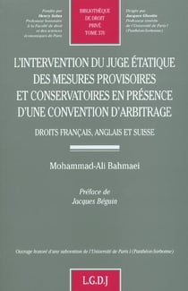 L'intervention du juge etatique des mesures provisoires et conservatoires en pre - vol370