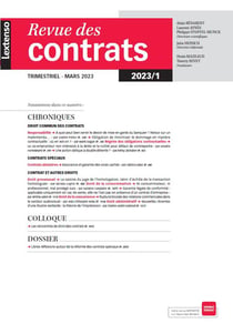 Revue des contrats n.1-2023