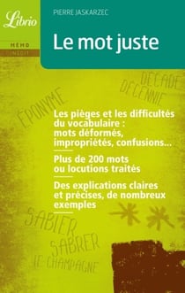 Le mot juste