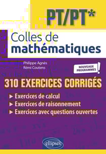 Colles de mathématiques : PT/PT* - programme 2022