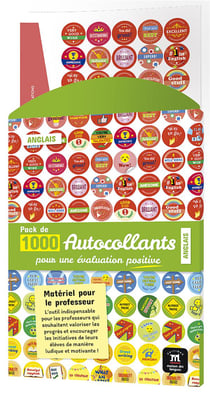 Pack d'autocollants pour l'évaluation en anglais