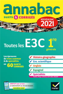 Annabac sujets & corrigés (édition 2021)
