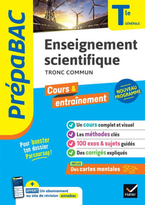 Prépabac : Enseignement scientifique, tronc commun - terminale générale - Cours & entraînement