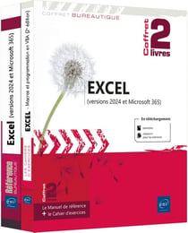 Excel (versions 2024 et Microsoft 365) : Le manuel de référence + le cahier d'exercices Macros et programmation en VBA