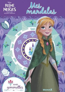 Mes mandalas avec gommettes - la reine des neiges - magie des aurores boreales