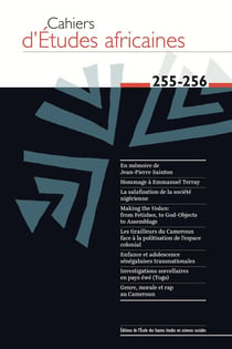 Cahiers d'études africaines n.255