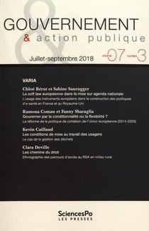 Revue gouvernement et action publique n.7/3