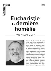 Eucharistie : la derniere homélie
