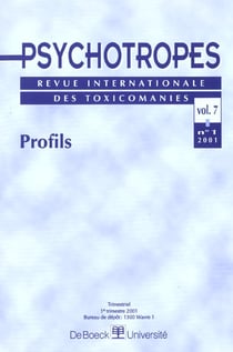 Revue psychotropes n.7/1 - profils