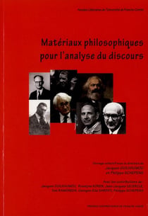 Matériaux philosophiques pour l'analyse du discours